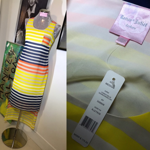 MOVING SALE⚡️SUPER CUTE STRIPE HIGH-LO DRESS (NWT) - Picture 5 of 7